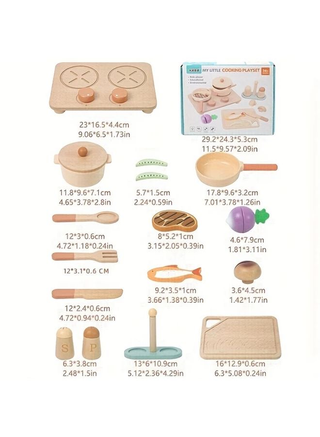 Cooking Utensils Toys Educational Playhouse Realistic Design Enhances Children Cooking Skills Parent Child Activity Game Ideal Gift - Image 2